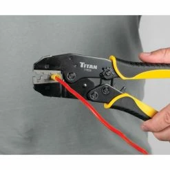Titan Tools Ratcheting Heat Shrink Terminal Crimper 11955 -Eastwood Shop p63223 2 1